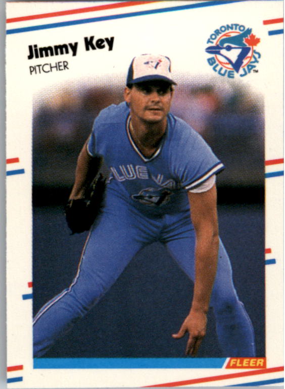 1988 Fleer Mini Baseball Cards 063      Jimmy Key